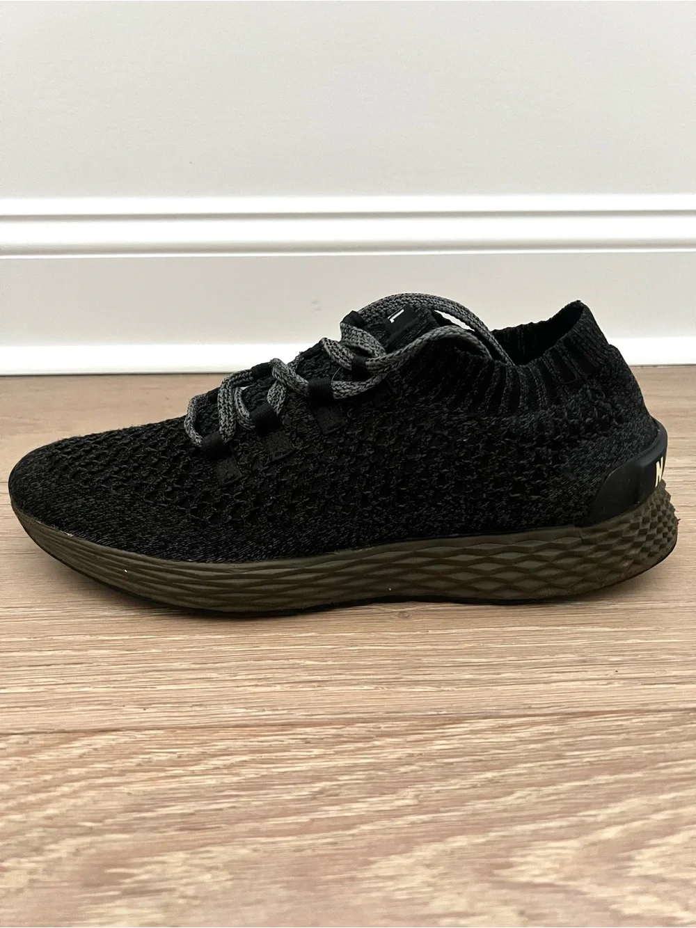 NOBULL Diamond Black Ivy Knit Runners Shoes US Men 10.5 Women 12 Sneaker